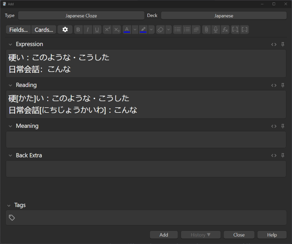 The "konoyouna" "koushita" and "konna" example from above