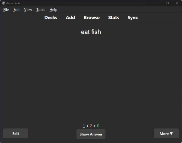 English phrase "eat fish"