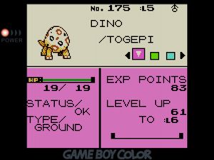 Ground-type Togepi named DINO