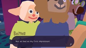 Barney the delivery sheep: 'Not as bad as my first impression!'