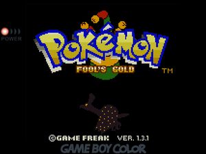 Title screen of Pokemon Fool's Gold