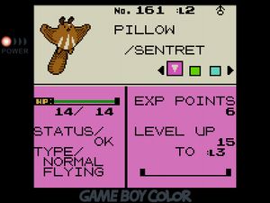 Normal/Flying Sentret named PILLOW