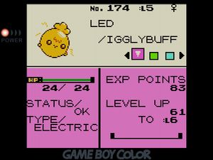 Electric-type Igglybuff named LED