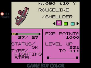 Fighting/Steel Shellder named ROUGELIKE because it looks like a tube of lipstick