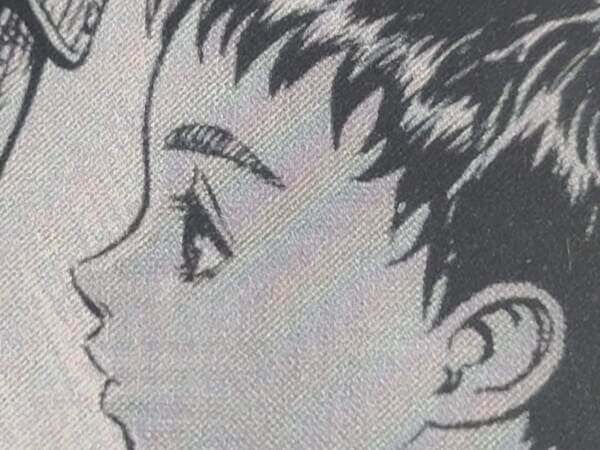 Grayscale panel from Berserk showing slight color banding effect