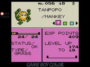 Grass-type Mankey named TANPOPO