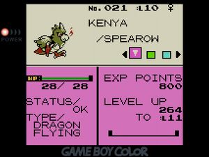 KENYA the Dragon/Flying-type Spearow