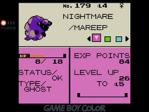 Ghost-type Mareep named NIGHTMARE