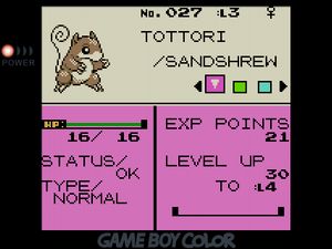 Normal-type Sandshrew named TOTTORI