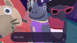 Mary the rhinoceros: 'Haha, yeah.'
