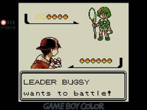 LEADER BUGSY wants to battle!